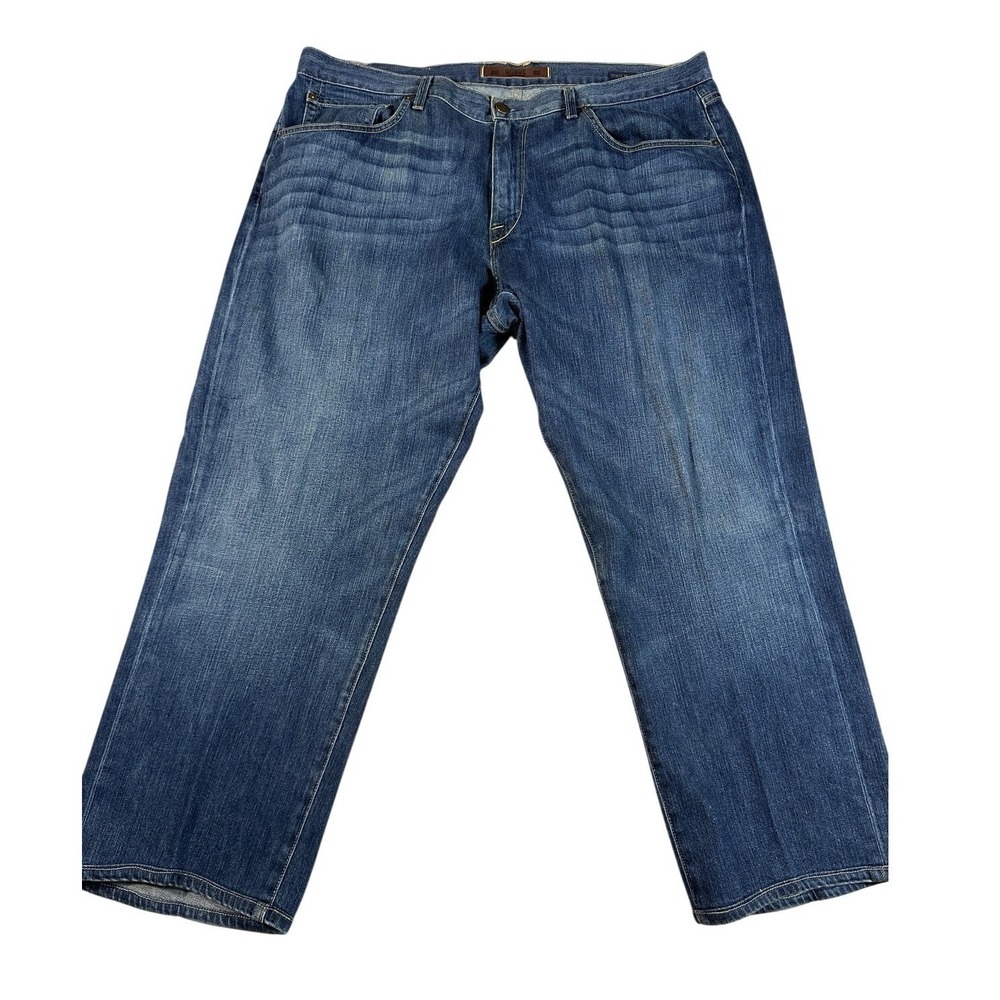 Agave Waterman Mens Blue Straight Leg Medium Wash Jeans Made in USA Size 40 X 30